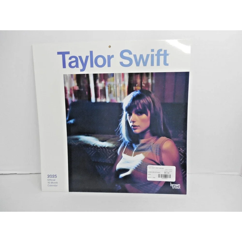 Taylor Swift Official 2025 Monthly Wall Calendar NEW SEALED 12